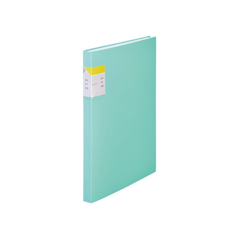 Kingjim 8632W Clear File Kakiko A4 Vertical 40P Mint