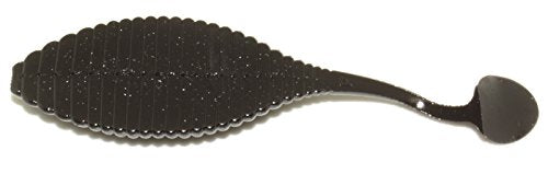 HIDEUP Worm Stagger Wide 3.3" Black Solid #109 Lure