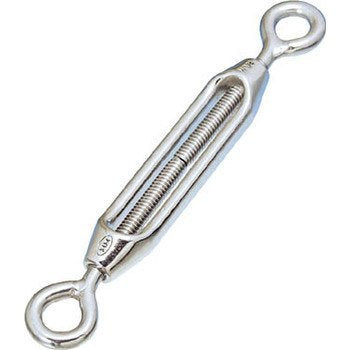 TRUSCO TTB-6E Stainless Steel Frame Turnbuckle, Eye & Eye Type, Screw Diameter W1/4 mm