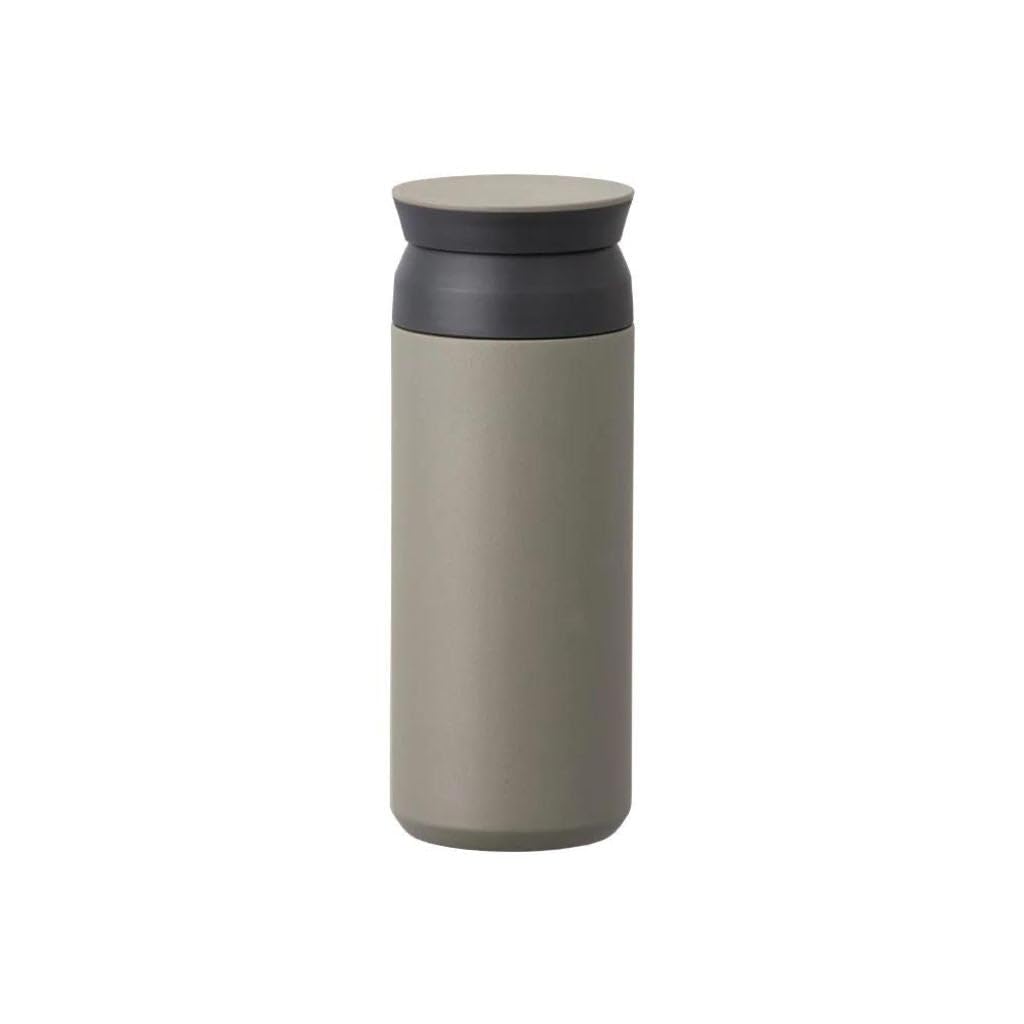 KINTO 20944 Travel Tumbler, 16.9 fl oz (500 ml), Khaki, Double Wall Vacuum Construction, Heat and Cold Retention