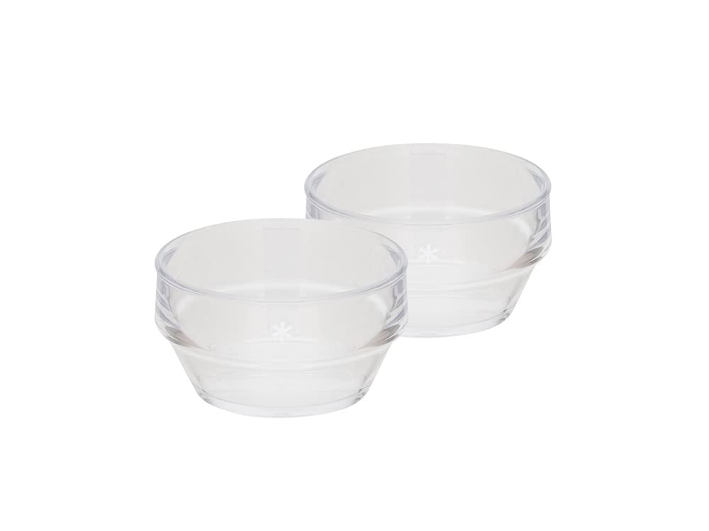 Snow Peak TW-340 Dinnerware Set, Tea Cups, Sayo, Clear Tea Cup (Set of 2)