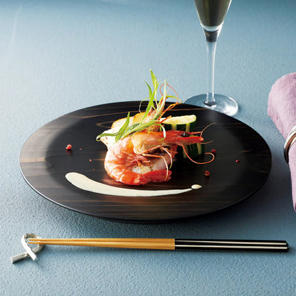 Sugi Wood Plate – Black Finish (Small)