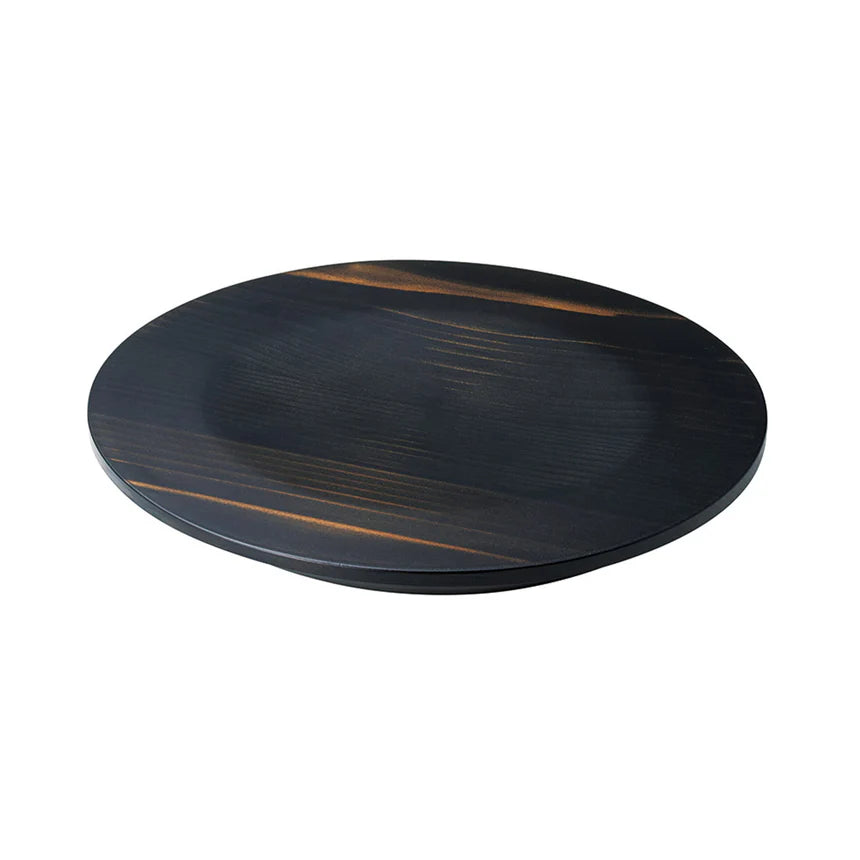 Sugi Wood Plate – Black Finish (Small)