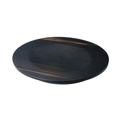 Sugi Wood Plate – Black Finish (Small)