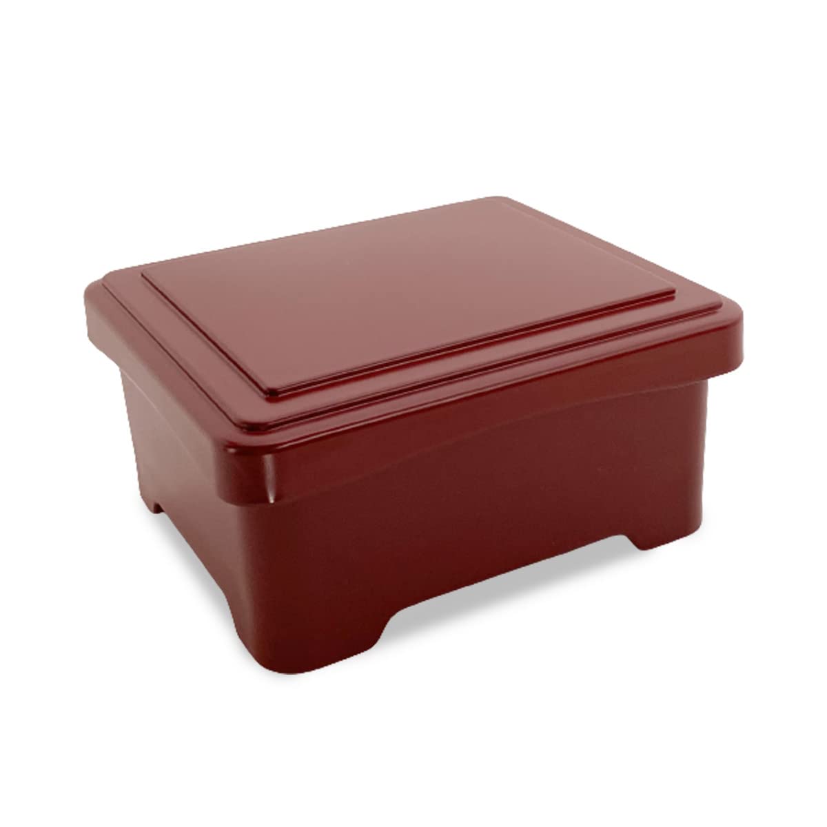 J Kitchens Unaji Heavy Box, Mini Bowl Jogin Shuuchi Red Painted Eel (Unagi), Heavy Box, Made in Japan