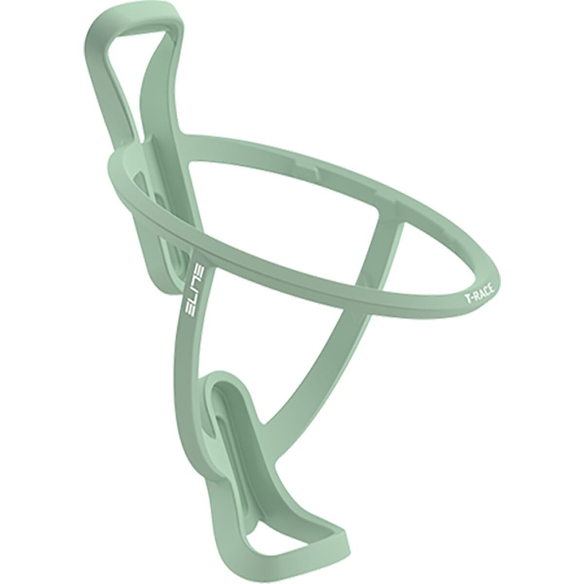 Elite T-Race Bottle Cage | Soft Touch Warm Green | Lightweight Side-Entry Cycling Water Bottle Holder