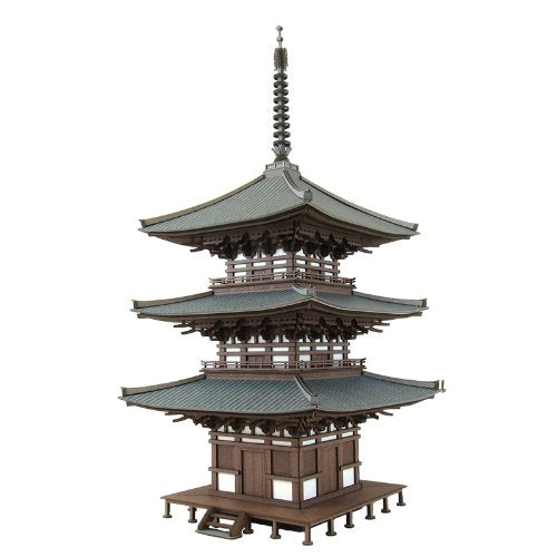 [Miniatuart] Visual Scene Series : Three-story Pagoda 1/87 (Unassembled Kit)