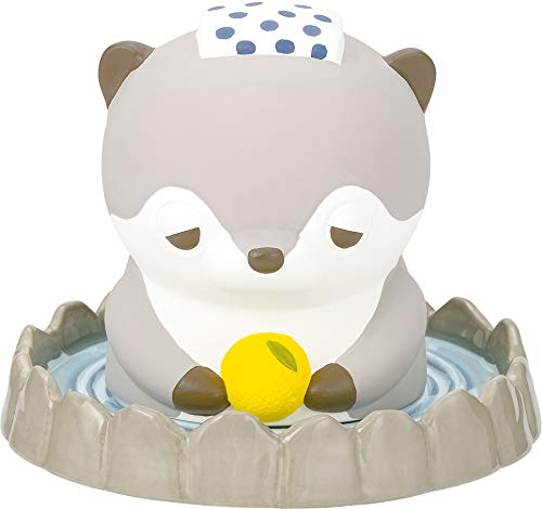 LIBUHAATO Hot Spring Humidifier, Premium Nemu Animals, River Otter Walnut, Pot Body: W3.0 x D3.0 x H 3.9 inches (7.5 x 7.5 x 10 cm), Saucer: W3.0 x D3.0 inches (7.5 x 7.5 x 2 cm) 78002-33
