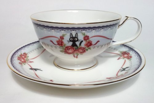 Noritake Kiki's Delivery Service JIJI Tea Cup Sorcerer Blue From Japan New