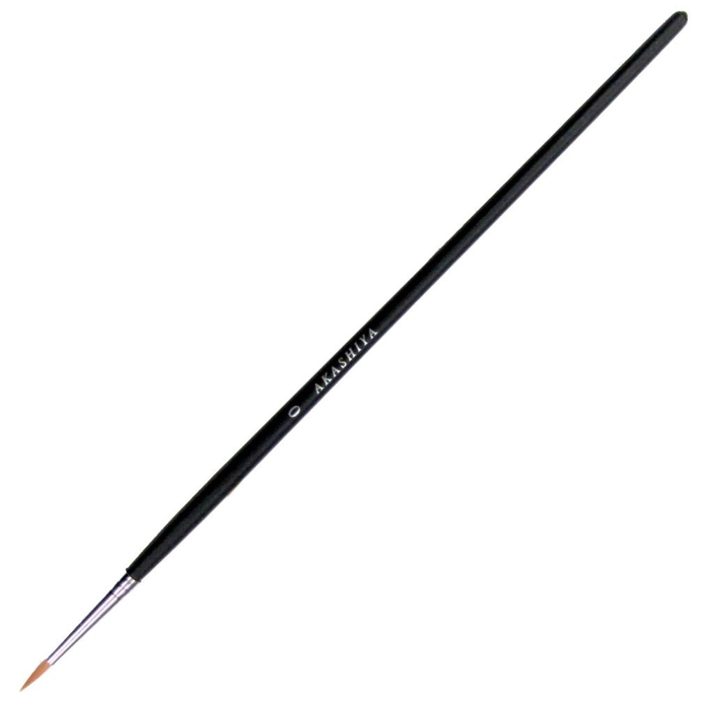 Akashiya Art Sable Round Brush No. 0 GAR#0S
