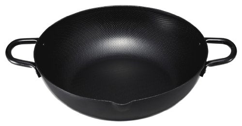 Iron Embossed Both Hands Frying Pan 27 cm, DZ – 3102