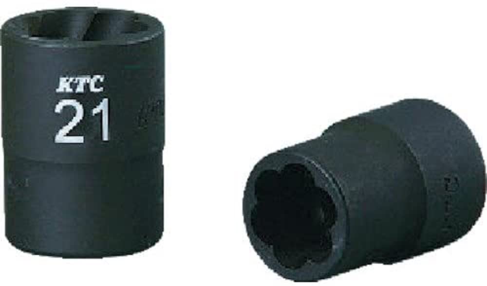 Kyoto Tool (KTC) Twist Socket, B4TW19, Opposite Side Dimensions: 0.7 x Total Length: 1.7 x Drive: 0.5 inches (19 x 42 x 12.7 mm)