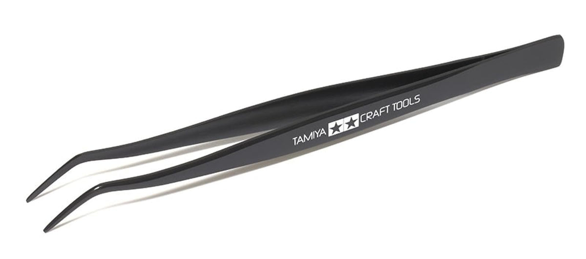 Craft Tool Series No.3 vine neck tweezers 74003 by Tamiya