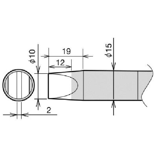 GOT RX-89HRT-10D Replacement Soldering Tip for RX-89GAS, Made in Japan