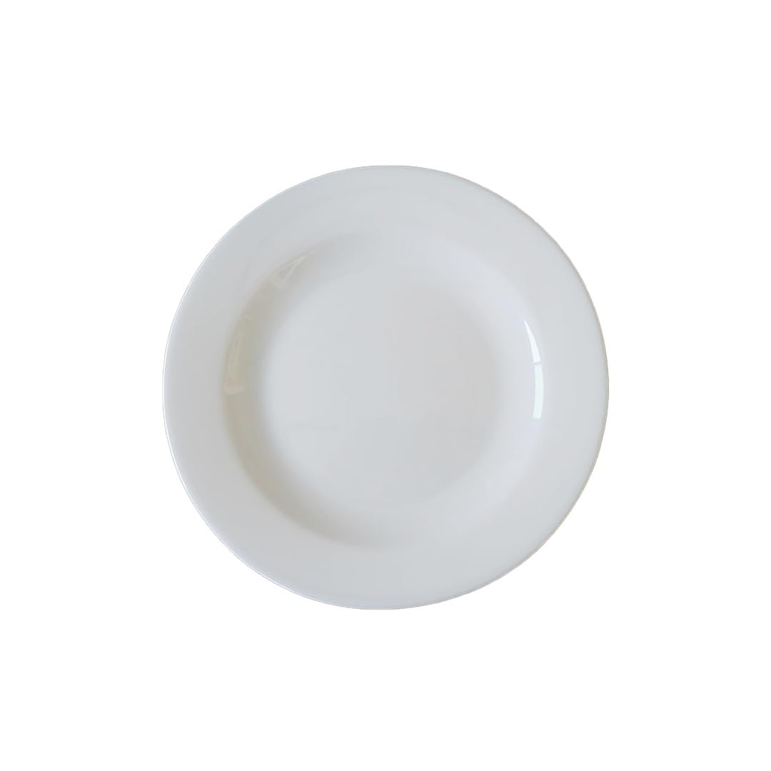 EAST Table Rim Plate, 7.6 inches (19.4 cm), Luminarc Tempered Glass, Microwave Safe, Dishwasher Safe, yex-079