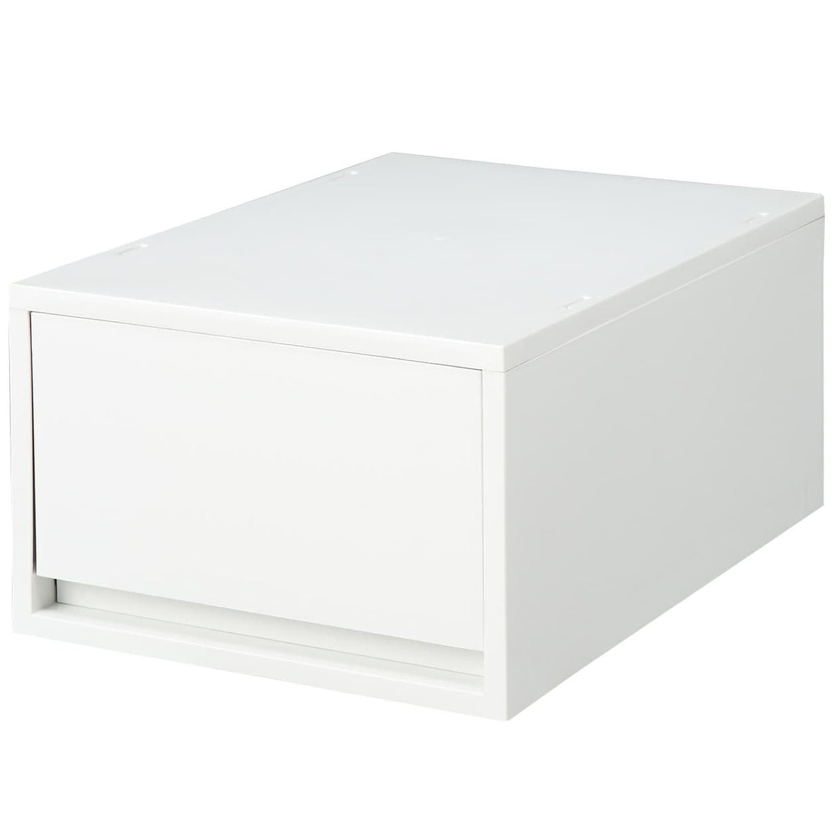 無印良品 MUJI 84799709 Small Storage Case with Recycled Polypropylene, Large, White Gray, Approx. Width 10.2 x Depth 14.6 x Height 6.9 inches (26 x 37 x 17.5 cm)