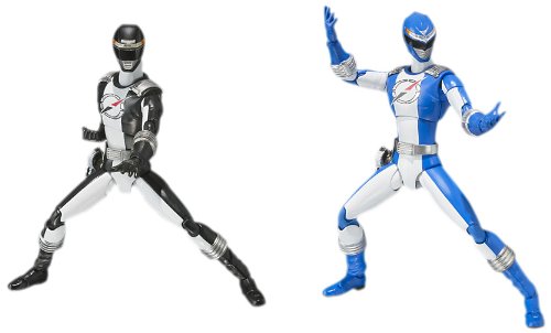 Bandai Tamashii Nations Overdrive Ranger Power Rangers Operation Overdrive S.H.Figuarts Action Figure, Blue and Black