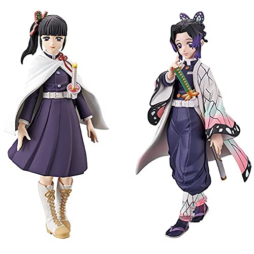 Demon Slayer Kimetsu No Yaiba Figure-NOW-TSUYURI KANAO & KOCH s SHINOBU ALL 2 SET GASHAPON MASCOT TOYS