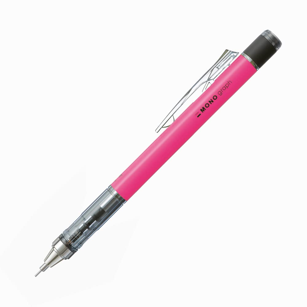 Tombow Mechanical Pencil, Monograph 0.5mm, Neon Pink (DPA-134F)