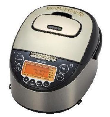 Newly released overseas rice cooker 220V-230V specification Tiger JKT-F10W Far-infrared 3-layer clay pot coated pot Made in Japan, SILVER BLACK