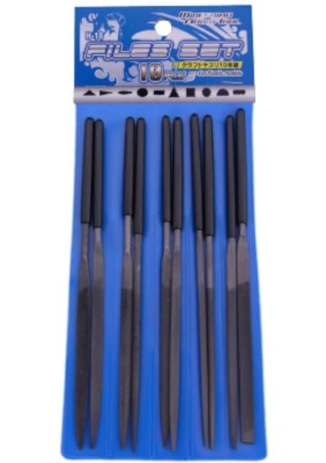 Mineshima H-18 Craft File, Set of 10, Hobby Tool