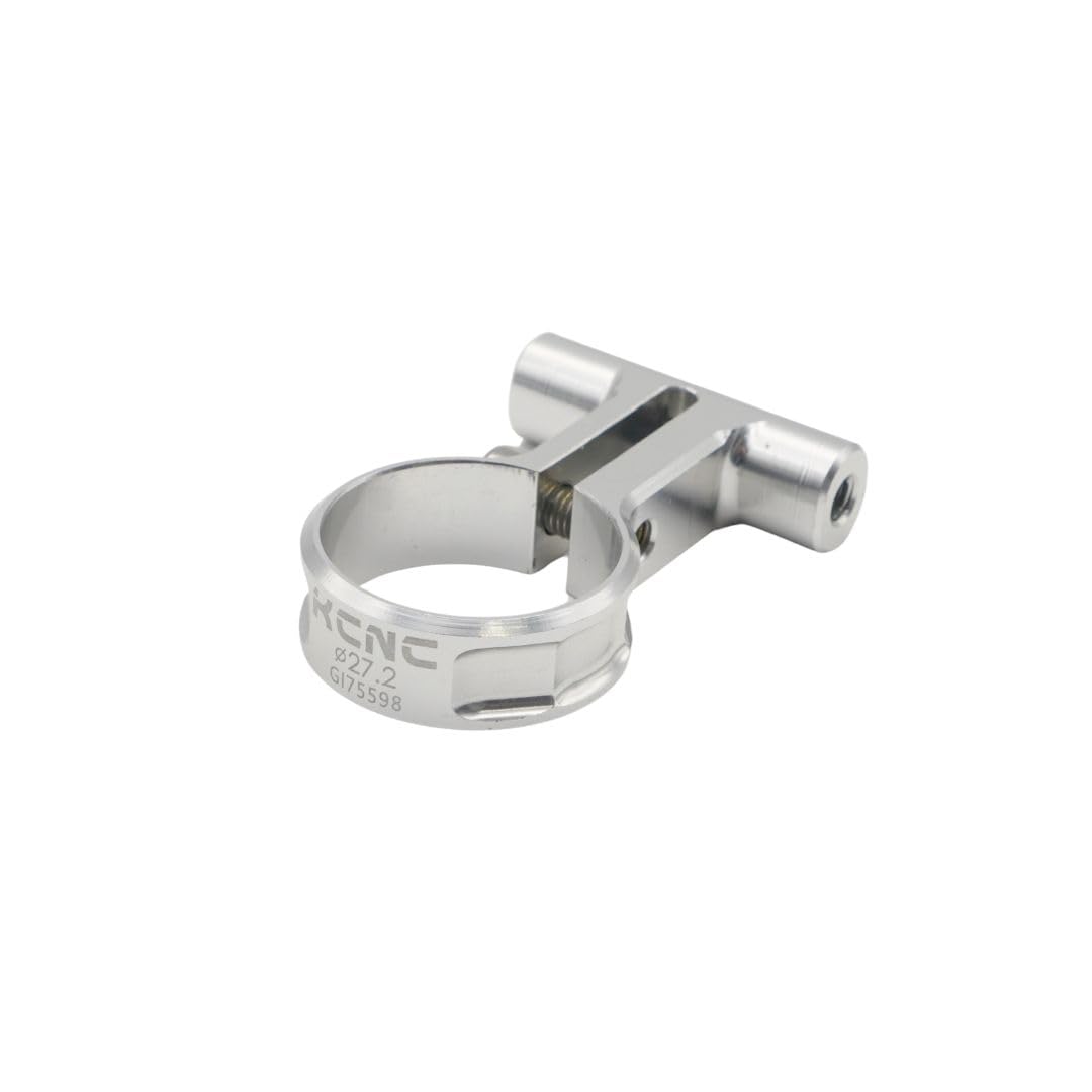 KCNC Bicycle Seatpost Rack Mount Carrier Mounting Clamp Diameter 31.6mm Silver