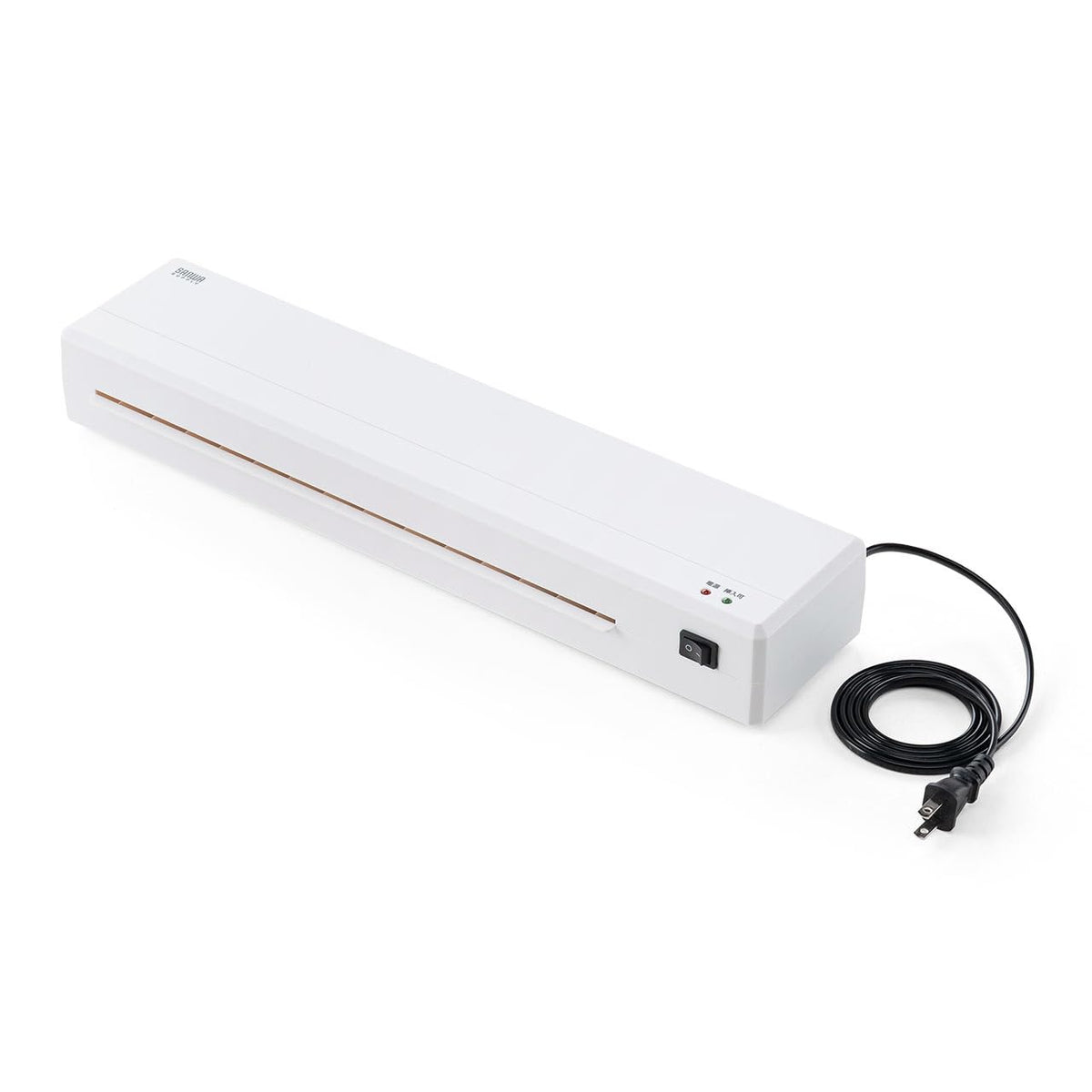 Sanwa Direct 400-LM013 Laminator A3 A4, 90 Second Warm-Up, Supports 75-100 μm, Laminated Machine, 2 Rollers, Small, Equipped with Anti-Clog Lever