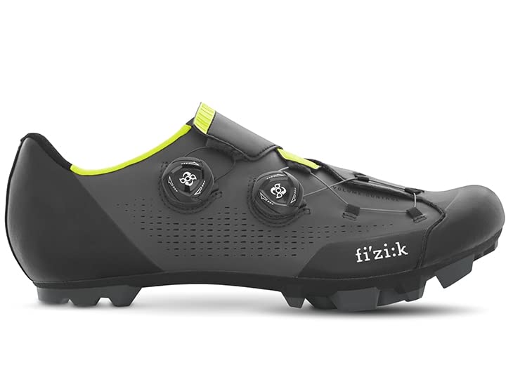 Fizik X1 Infinity BOA MTB Shoes, Gray/Yellow, 39.0