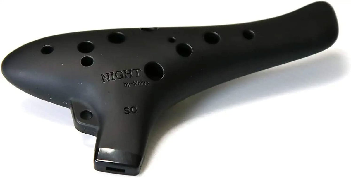 Night By Noble Plastic Ocarina AC Rubber Black