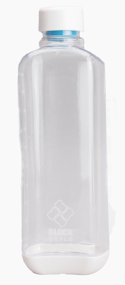 Pearl Metal H-6036 Water Bottle, 33.8 fl oz (1000 ml), Direct Drinking PC Aqua Bottle, Clear, Block Style