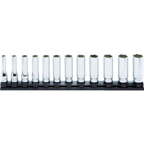 Ko-ken RS3300MZ/12 3/8 Sq. Dr. Socket set 7-19mm 6 point 300mm Z-series 12 pieces