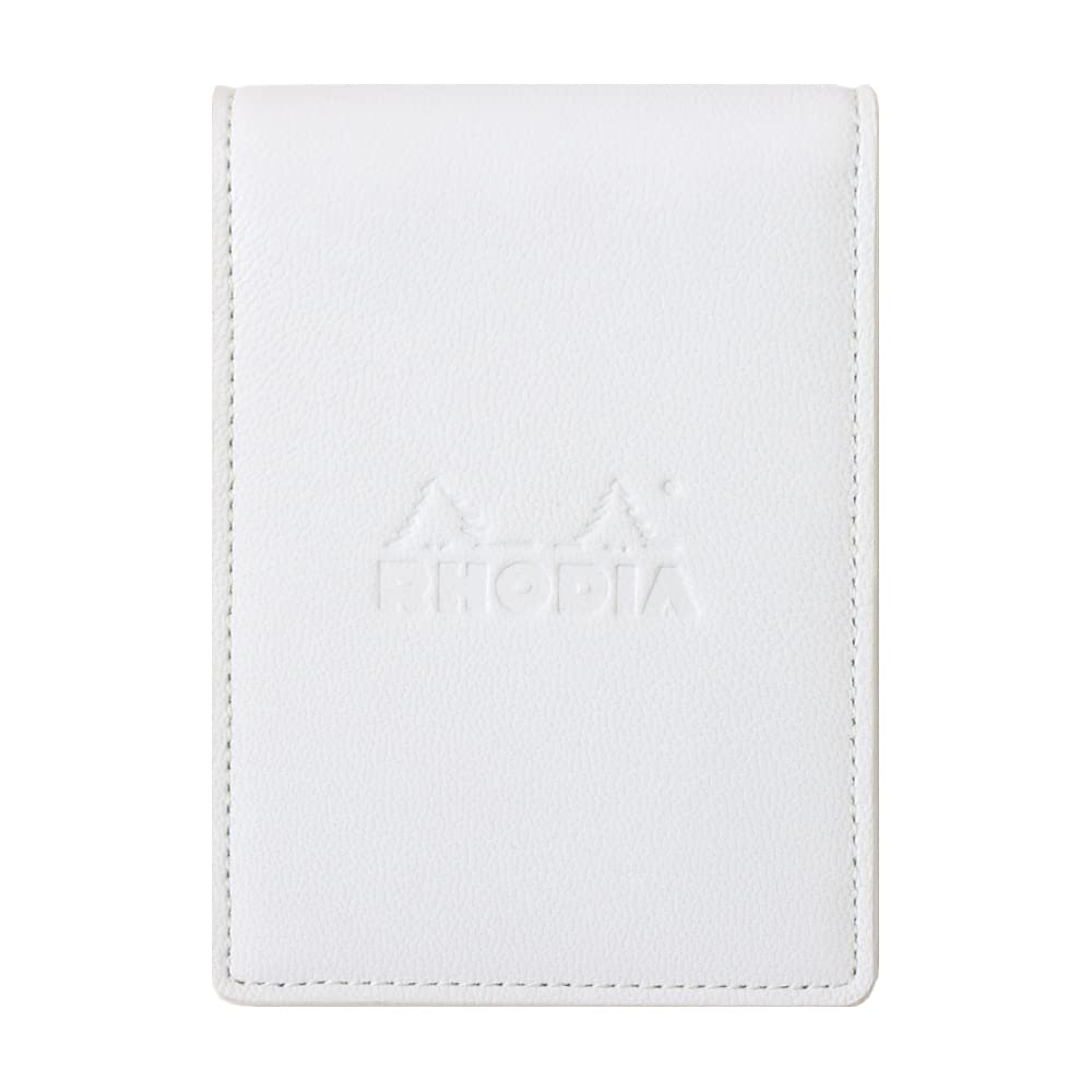 Rhodia cf11ogz02-wh Mini 3-Hole Personal Organizer, Organizer, 4.3 x 3.1 inches (11 x 8 cm), Ring Diameter 0.4 inches (11 mm), Goat Leather, Brion, White