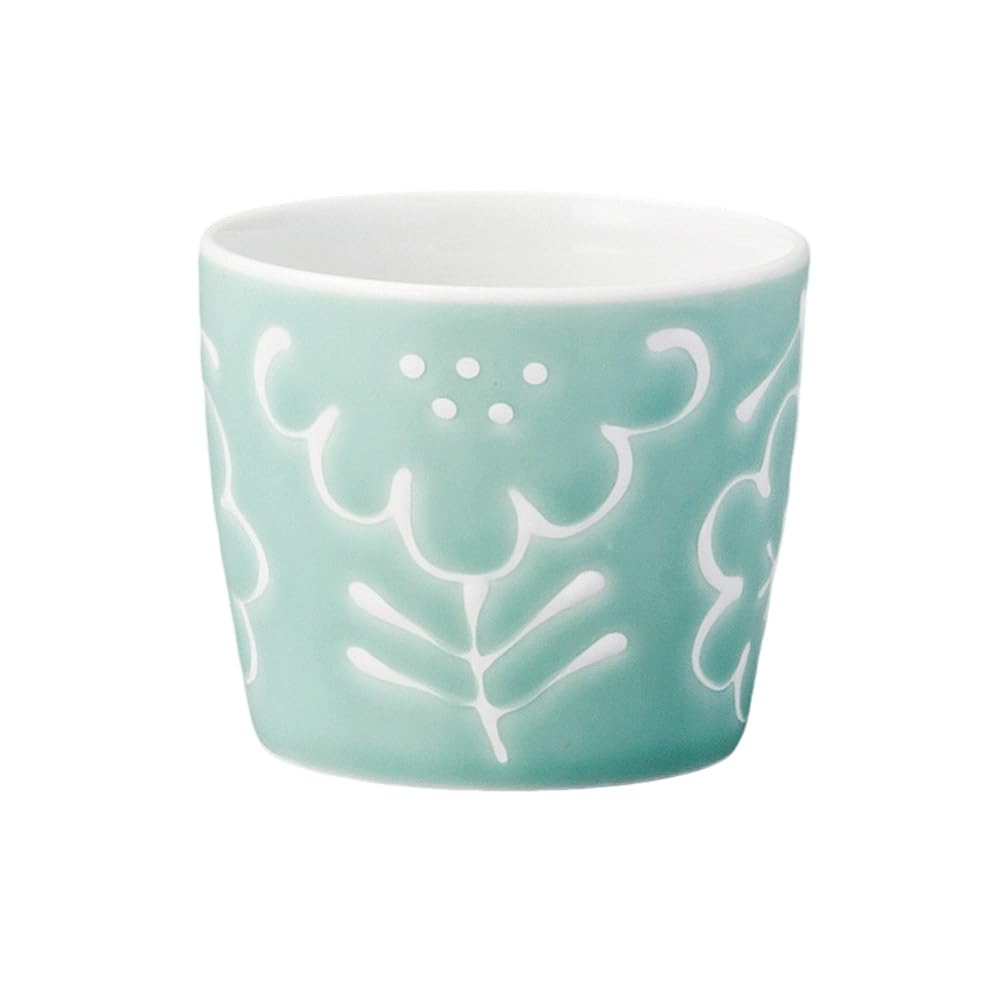 Ale-net Teacup Sencha Bowl, 3.1 x 2.2 inches (8 x 5.5 cm), 7.8 fl oz (200 cc), Maria Cup, Green, Dishwasher Safe, Microwave Safe, Mino Ware, Made in Japan