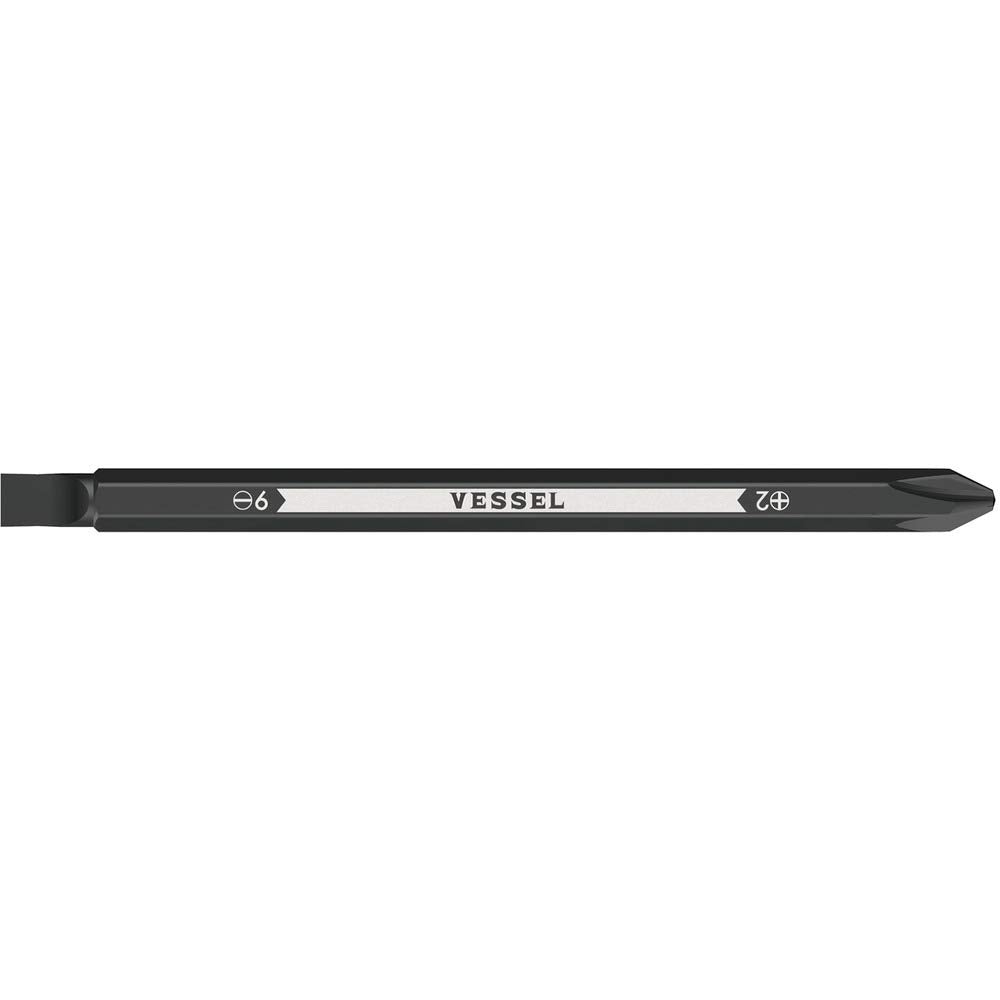 VESSEL PD142611 Ball Grip, Dedicated Replacement Shaft Bit, Double Ended +2/-6 x 110