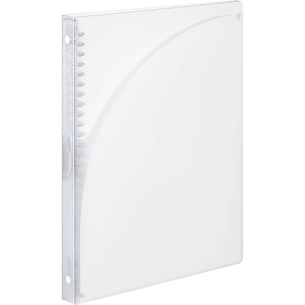 Kokuyo Campus Slide Binder, Adapt Slim, Double Pockets, B5, 26 Holes, Up to 65 Sheets, Transparent, Japan Import (RU-AP711T)