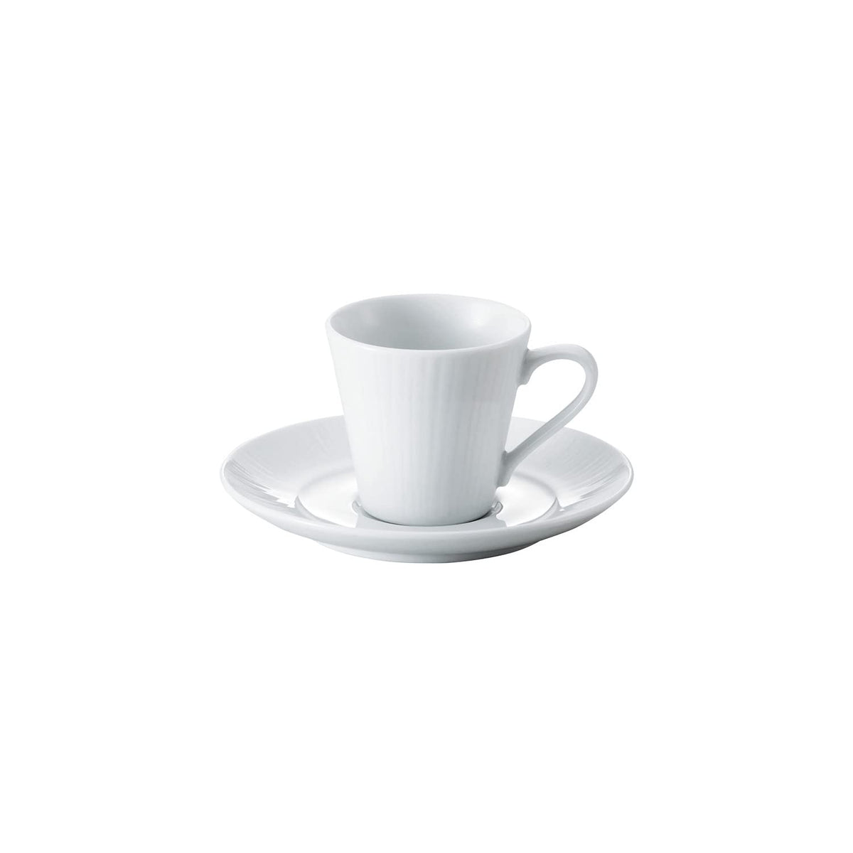 Noritake 1708L/90092S Demitas Saucer, 5.0 inches (12.8 cm), Conifer, Microwave Safe, Dishwasher Safe, 1 Piece, White, Fine Porcelain (White)