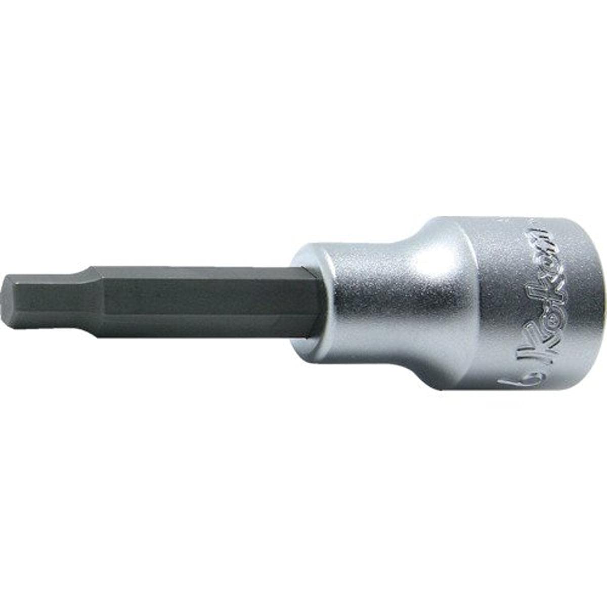 Ko-ken 4010M.75-4 1/2 Sq. Dr. Bit Socket 4mm Hex Length 75mm