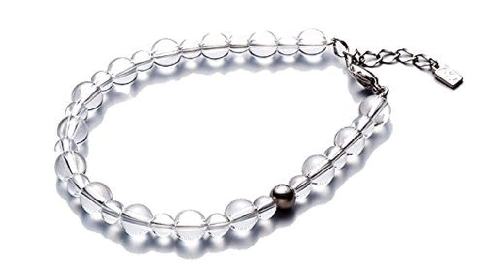 Phiten (phiten) Bracelet Crystal Combination Breath (5mm · 7mm Ball) 19cm (+ 3cm with Adjuster)