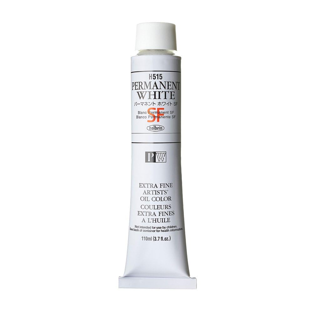 Holbein Extra-Fine Artists' Oil Color 110 ml Tube - Permanent White Soft Formula