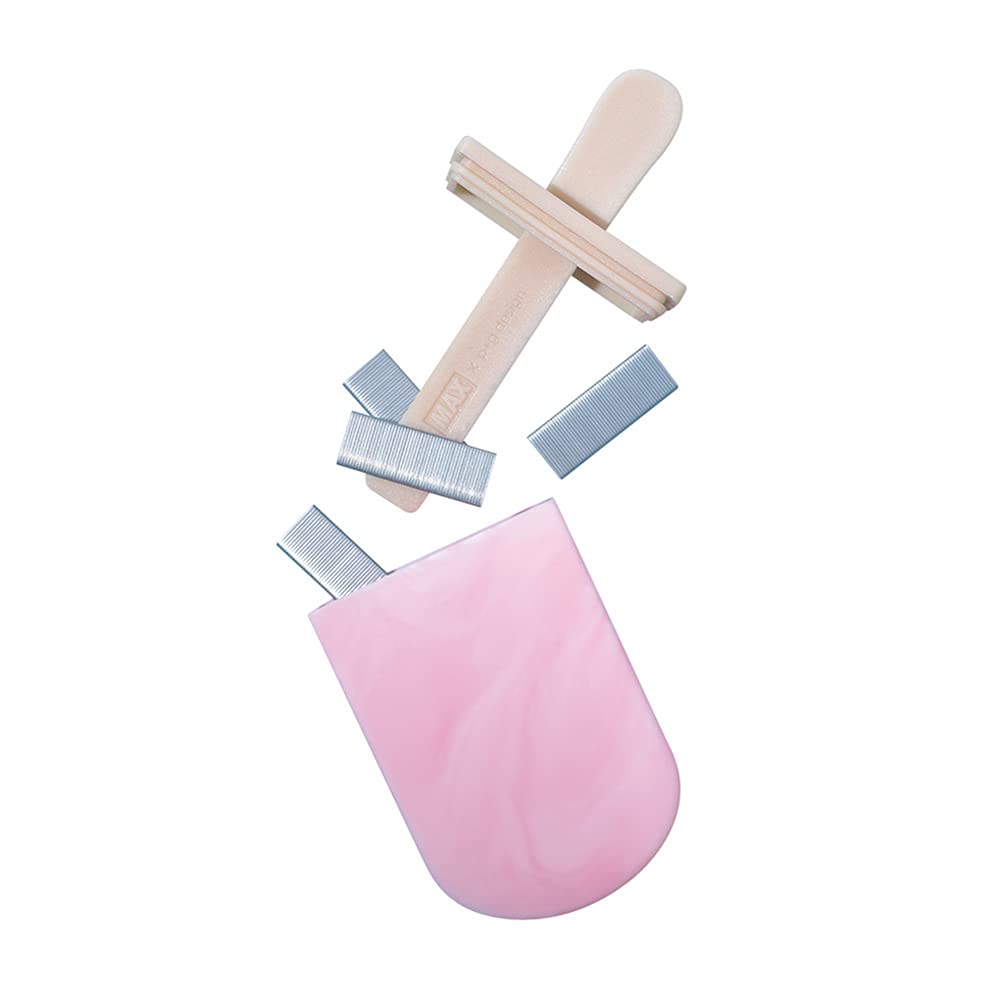Max No. 10-1M/S SB Stapler with Silicone Case, Ice Pop Multi Case, Pink