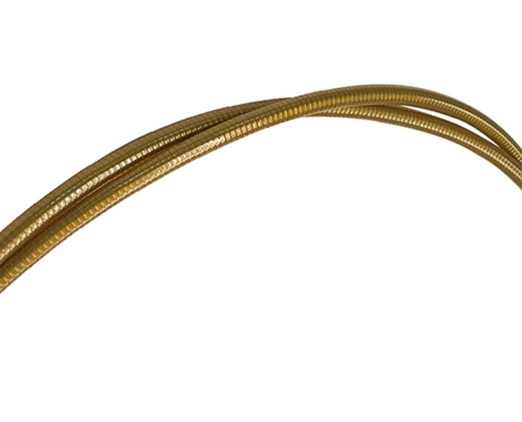 Nissen Stainless Steel Shift Outer Cable (Soft Type), Outer Diameter: 0.2 inches (4 mm), Length: 0.6 ft (2 m), Clear Gold