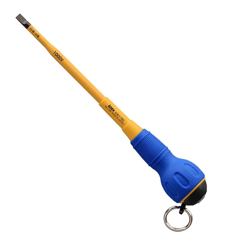 Anex Anti-Fall Slim Insulated Screwdriver No.1785 6x150