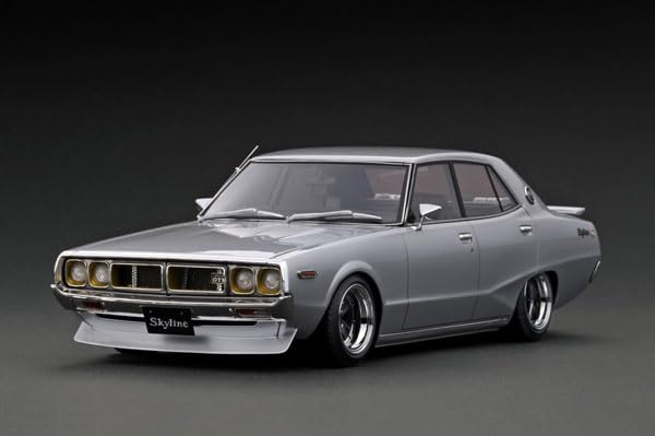 ignition model 1/18 Nissan Skyline 2000 GT-X (GC110) Silver Finished Product