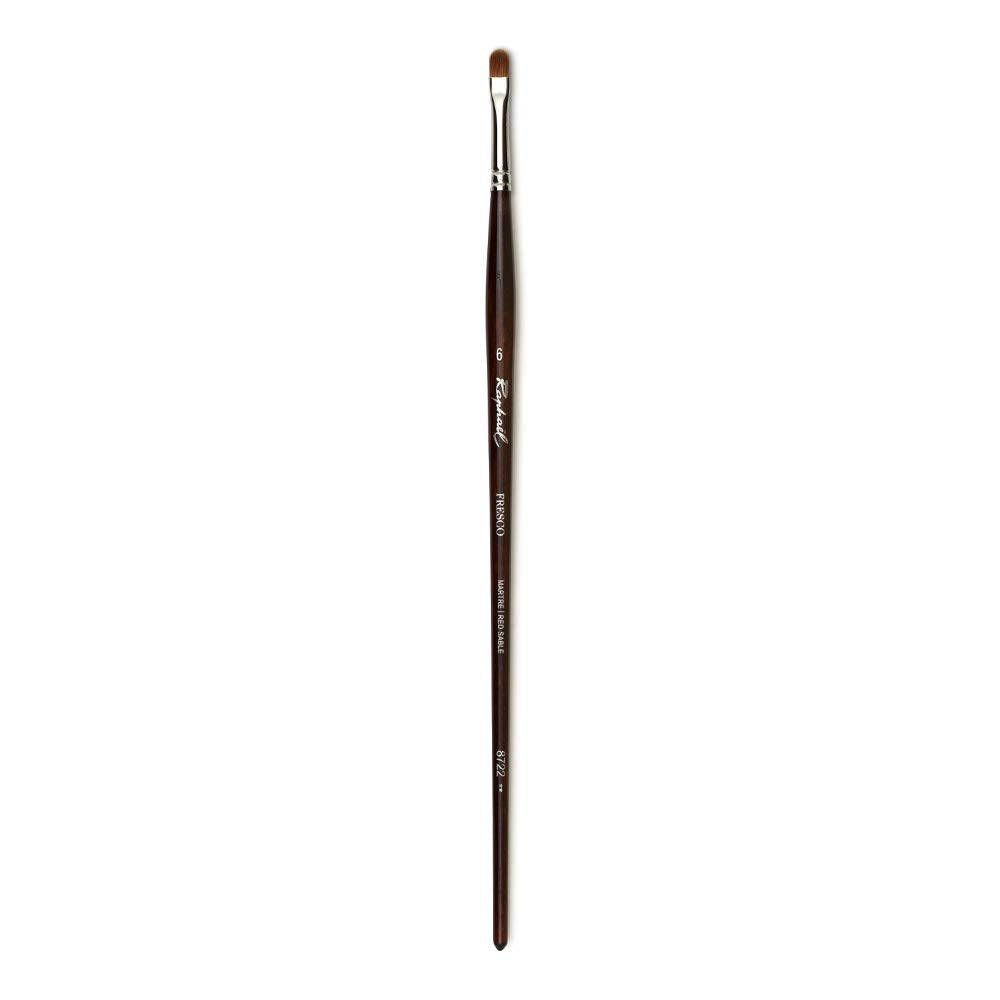 Raphael 8722 Red Ten Filbert No. 6
