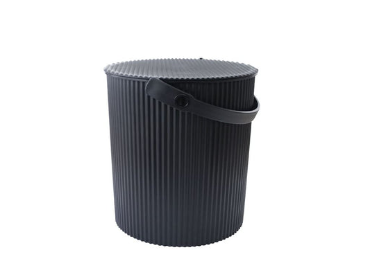 Yawata Kasei 228837 Omniutti Bucket with Lid, Black, LL, 7.1 gal (20 L), Sceltevie omnioutil Neutral