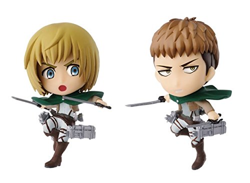 Banpresto 2.5" Attack on Titan: Armin Arlert & Jean Kirstein Chibi Kyun-Chara Figure Set