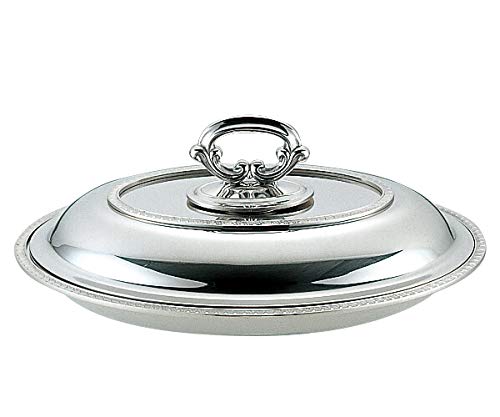Sanho Sangyo 03064300 Serving Cutlery, Silver, 11 B, Oval Entry Dish