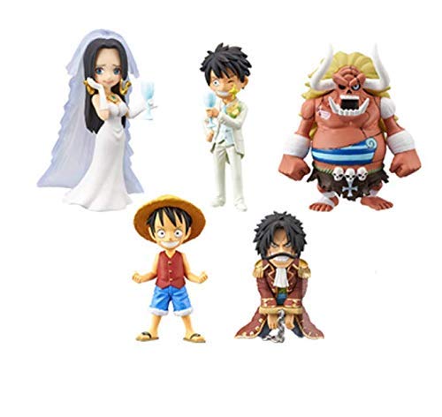 Banpresto One Piece World Collectable Figures Treasure Rally â…¢ Roger ver. 5set