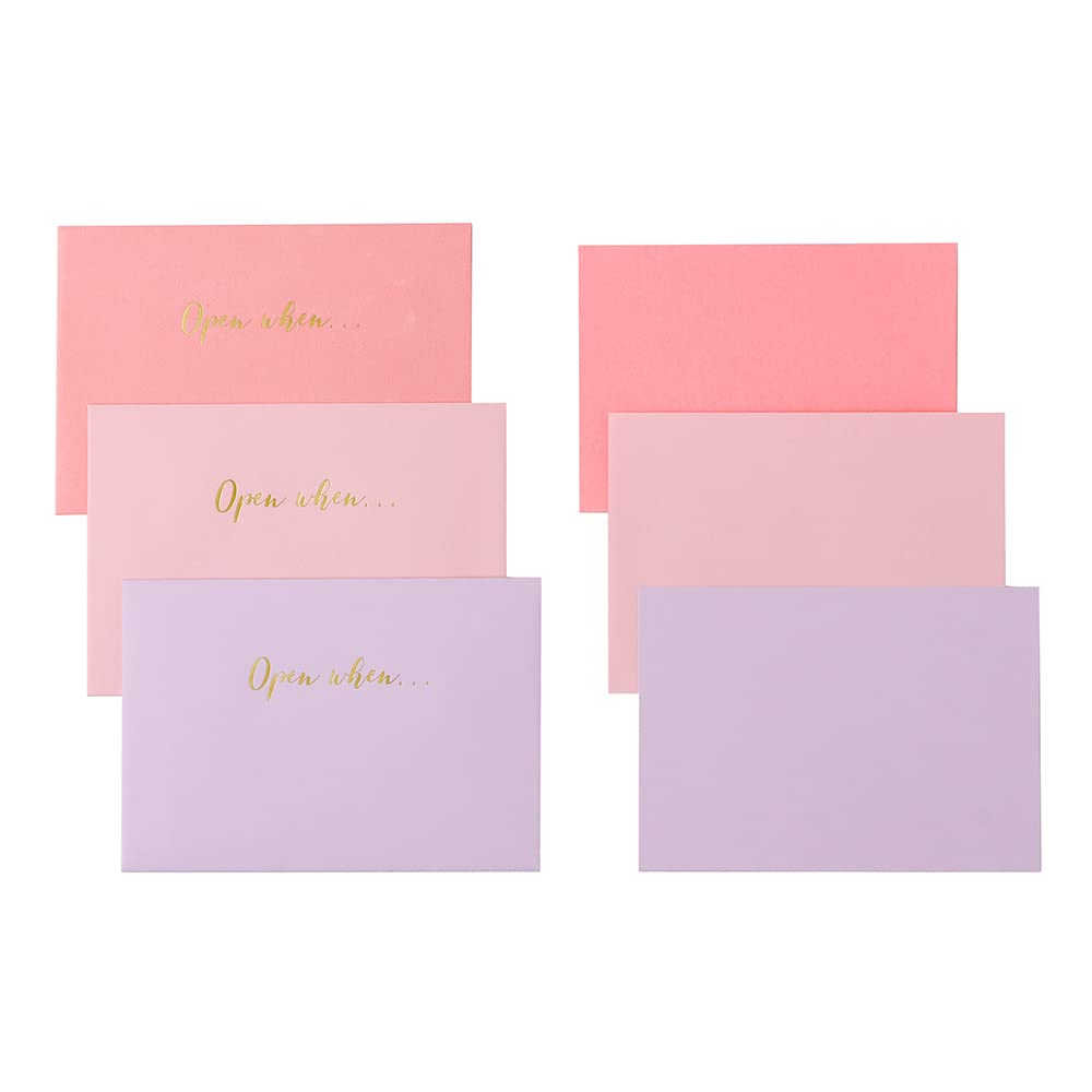 Clairefontaine [Pollen Open Wen Letters, Pink] Card/Envelope Set, 3 Each (3 Colors x 1 Each), Message Card, Clairefontaine Open Letters when Cfowlsetpk