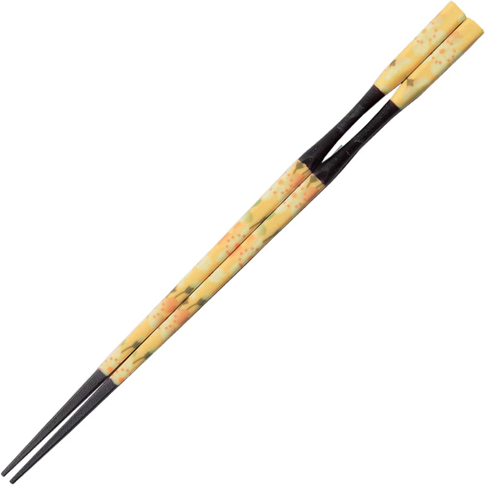 Fukui Craft PBT Resin Coated Chopsticks, Made in Japan, Dishwasher Safe, Pestle-Shaped Takushima Chopsticks, Cherry Blossom Flyer, 7.5 inches (19.0 cm), Made in Japan
